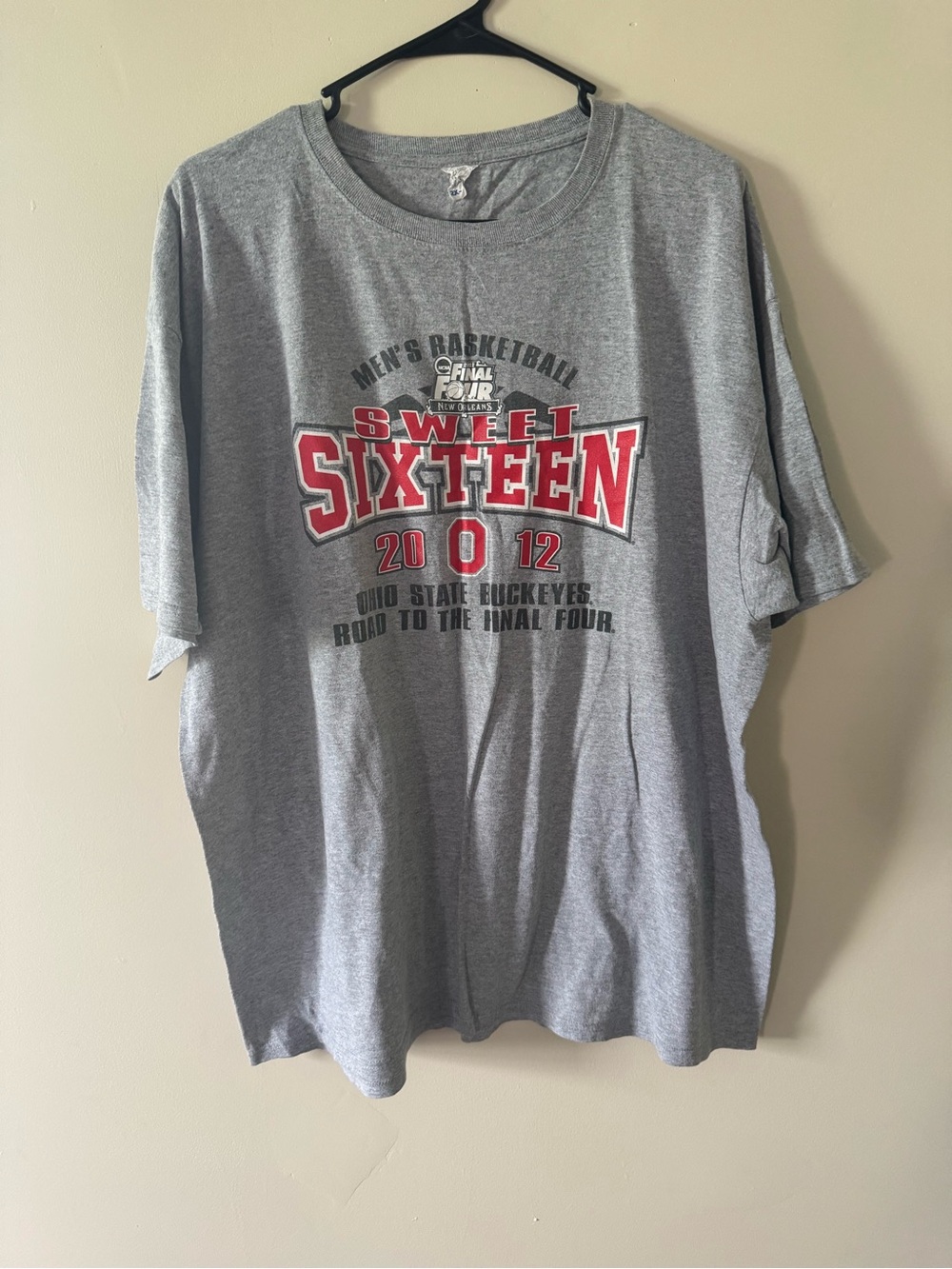 NCAA Ohio State Buckeyes Sweet 16 2012 Tee 2XL Final Four Basketball Shirt